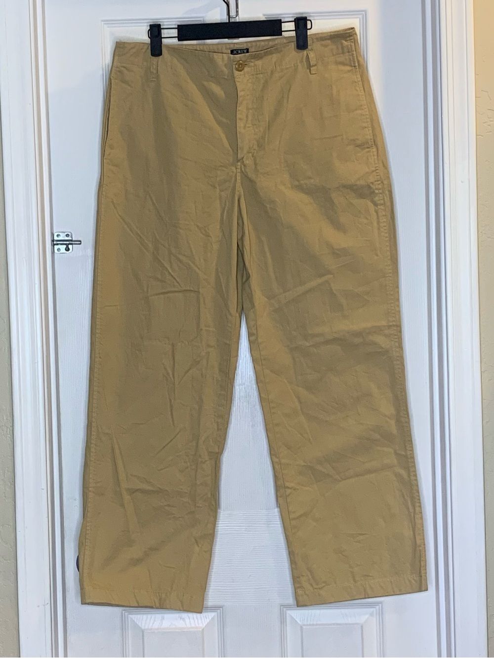 J Crew Khaki Wide Leg High Rise Pants Size 30